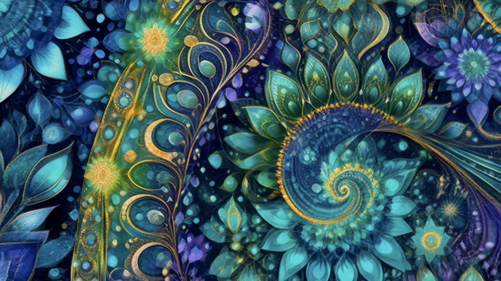 spiraling mandalas and tessellations—calming 5-hour visual loop for shrooms